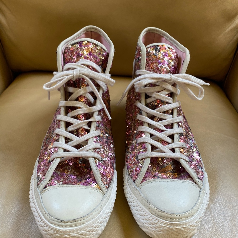 Converse Size 10 Sequined Chuck Taylors
